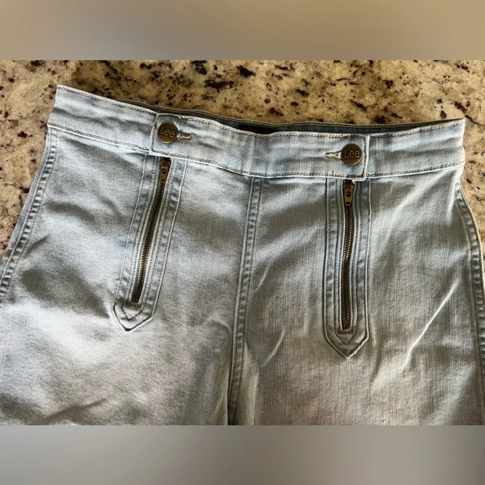 Lee Vintage Light Blue Denim Women's Shorts - Picture 3 of 5